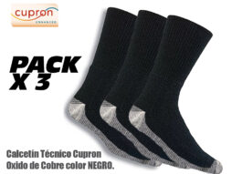 Calcetines Cupron IDF  Pack 3 - Negro Talla 38-41 - Imagen 2